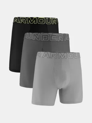 Pánské boxerky UNDER ARMOUR UA PERFORMANCE TECH MESH - SOLID 6IN - 1383884-069 TITANIUM