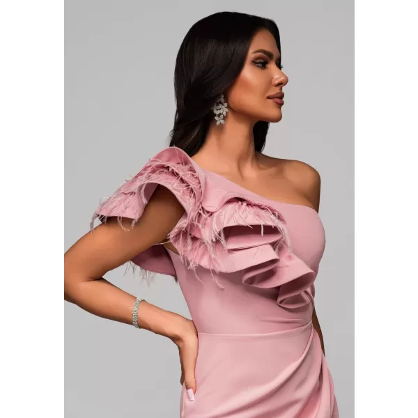  Dámské šaty LARICA LA-OM-DLR005 PINK 