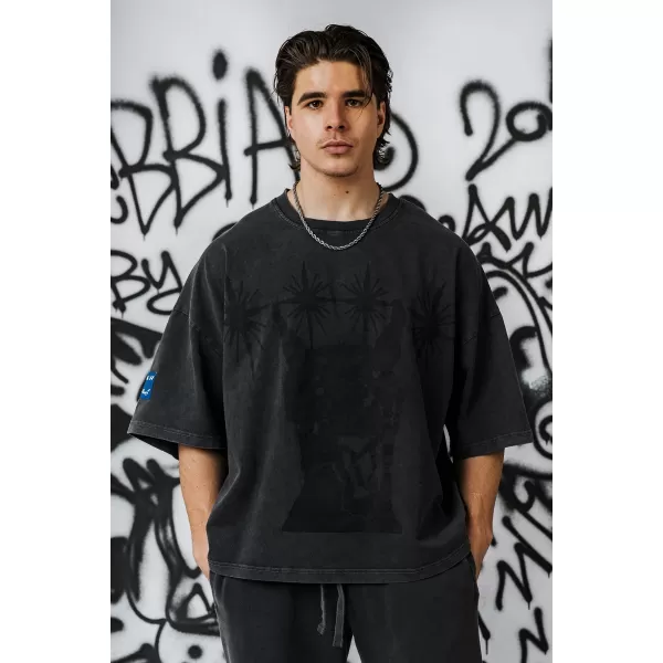  Pánské oversized triko NEBBIA x Sexsdreams 809 BLACK 