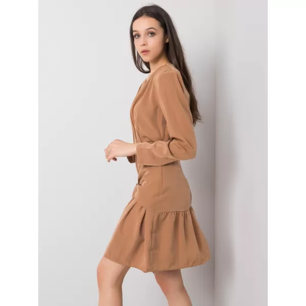  Dámské šaty RUE PARIS 322-SK-10099.40 LIGHT BROWN 