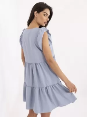 Dámské šaty RUE PARIS WN-SK-704.83 LIGHT BLUE