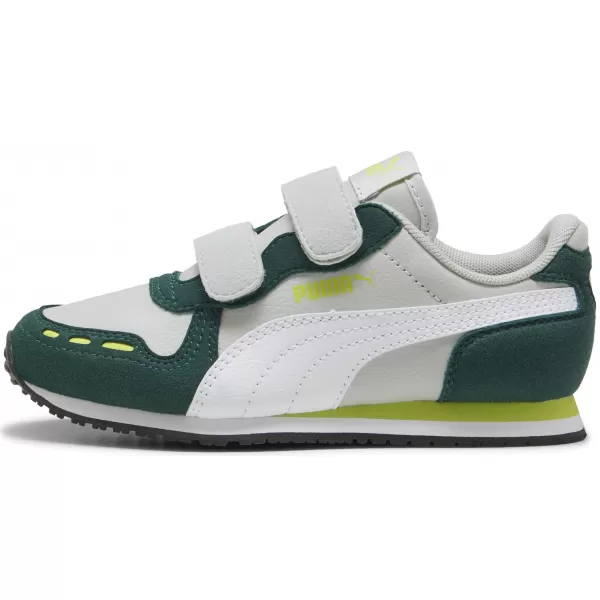  Dětské boty PUMA CABANA RACER SL 20 V PS 383730-19 LIGHT GRAY/WHITE/DARK MYRTLE 