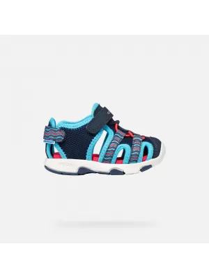 Chlapecké sandály GEOX SANDAL MULTY B650FA0CE14CF44D MODRÁ