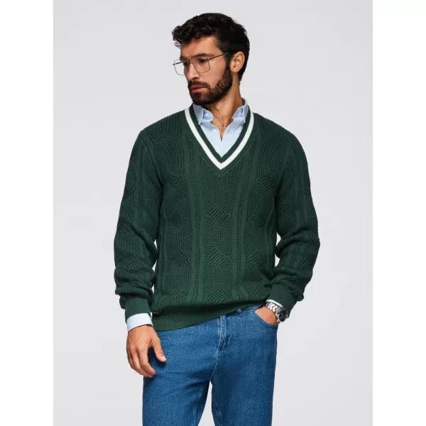  Pánský svetr OMBRE OM-SWSW-0151 GREEN 