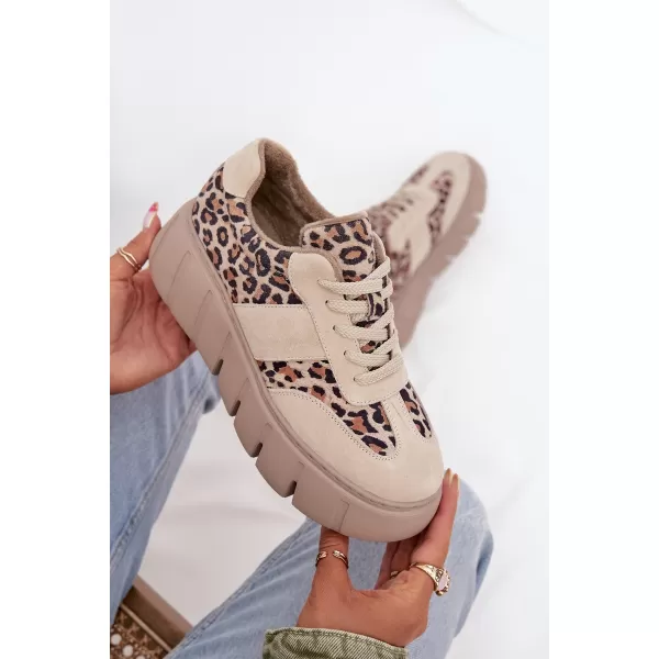  Dámské tenisky VINCEZA LEOPARDO BEIGE 