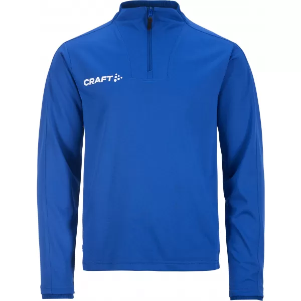  Dětská tréninková bunda s 1/4 zipem CRAFT TW Evolve 2.0 Half Zip Jr KLUBOVÁ KOBALTOVÁ 