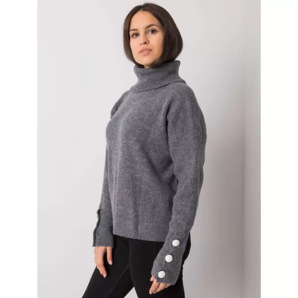  Dámský svetr RUE PARIS LC-SW-15-2.01 DARK GREY 