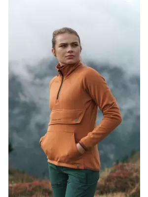 Dámská mikina NORDBLANC INEFFABLE NBSLS8226 HNĚDÁ