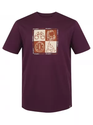 Pánské triko HUSKY TEE SQUARE M PURPLE