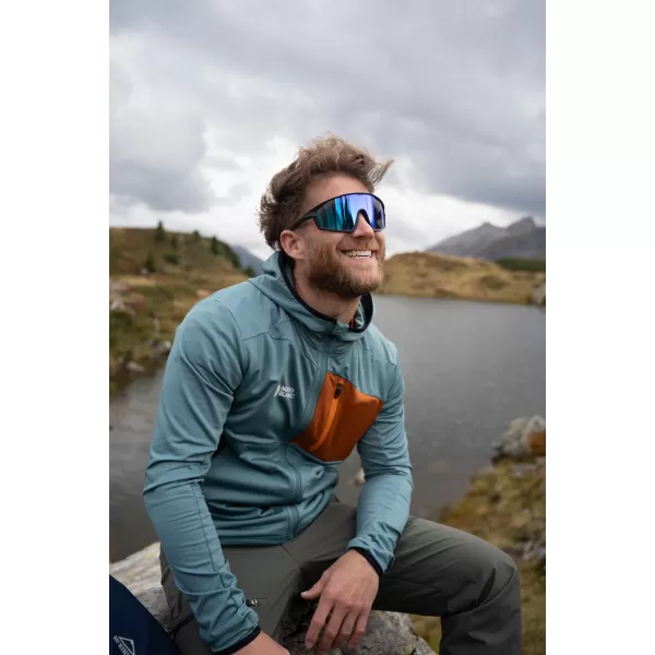  Pánská powerfleecová mikina NORDBLANC BRACKEN NBWFM8286 TMAVĚ ZELENÁ 
