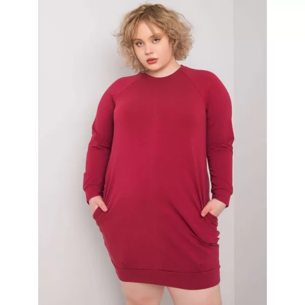  Dámské šaty BASIC FEEL GOOD RV-SK-6296.99 BURGUNDY 
