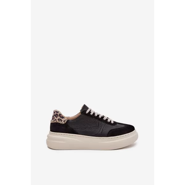  Dámské tenisky ZAZOO N1263 BEIGE/BLACK 