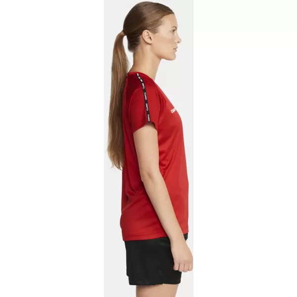  Dámské kontrastní sportovní tričko CRAFT TW Squad Go Contrast Jersey W JASNĚ ČERVENÁ/EXPRES 