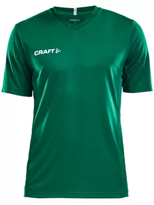 Pánské sportovní tričko s výstřihem do V CRAFT TW Squad Go Jersey Solid M TÝMOVĚ ZELENÁ