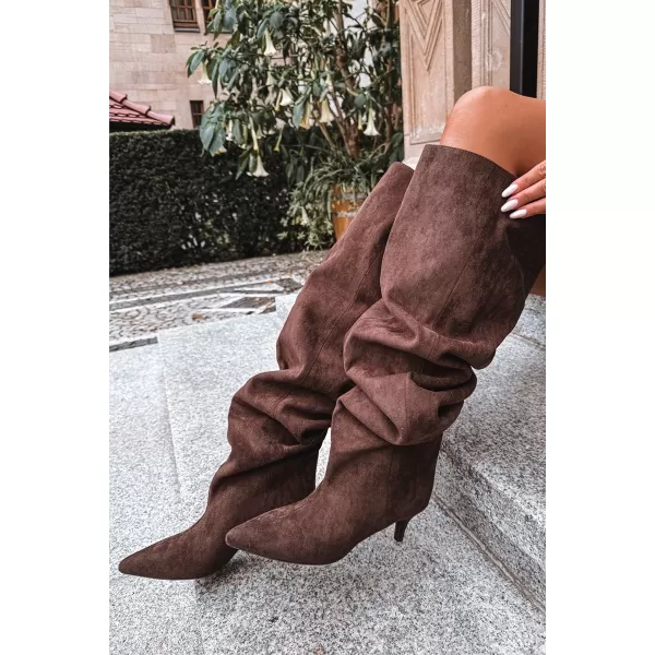  Dámské kozačky BOTO YSOLIENNE 39875 BROWN 