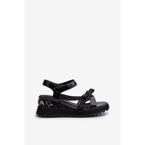  Dámské sandály D&A CR956 BLACK 