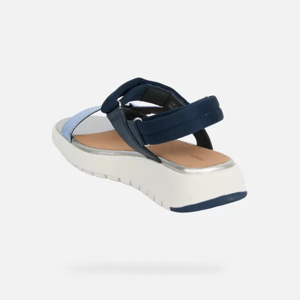  Dámské sandály GEOX FLEXTRIDE S G013068 MODRÁ 
