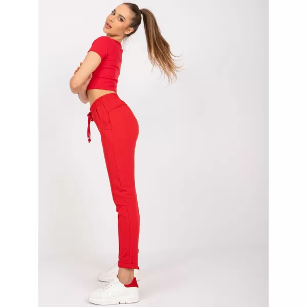  Dámské tepláky BASIC FEEL GOOD RV-DR-3589.08X RED 