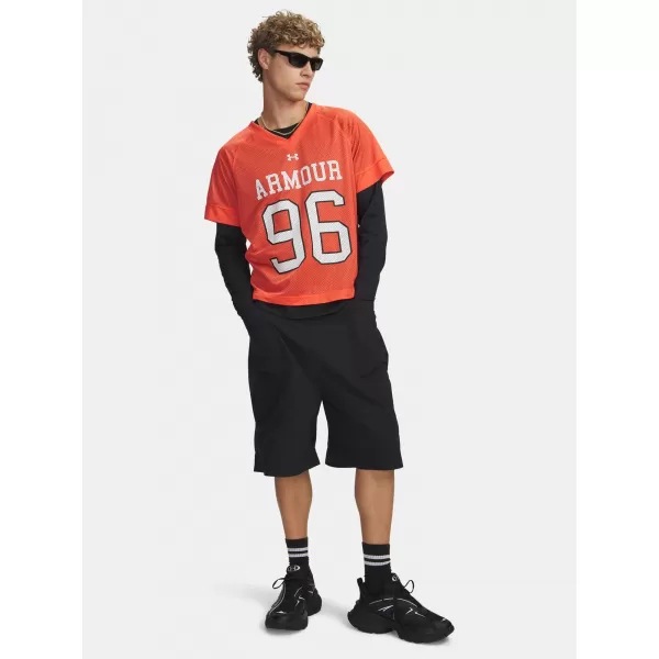  Pánské kraťasy UNDER ARMOUR UA HOOPS WOVEN SHORT 6011096-001 ČERNÁ 