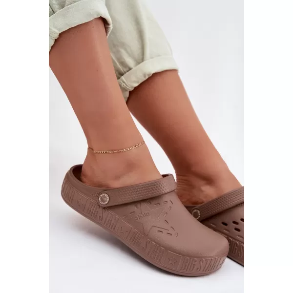  Dámské nazouváky BIG STAR TT274A085 BROWN/BEIGE 