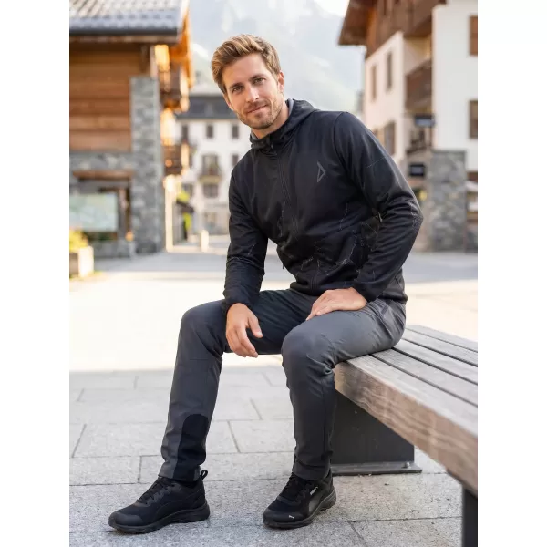  Pánská softshellová bunda premium ALTISPORT VOJ/ALM129JACK01 ČERNOŠEDÁ 