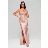 Dámské šaty LARICA LA-OM-DLR186 PINK