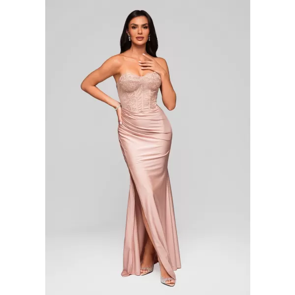  Dámské šaty LARICA LA-OM-DLR186 PINK 