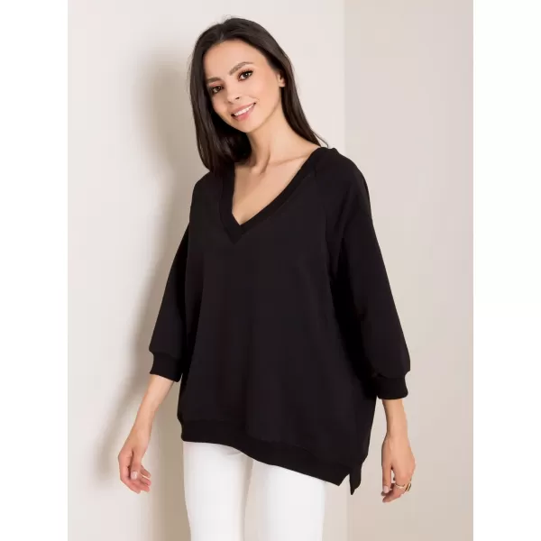  Dámská mikina RUE PARIS RV-BL-5676.09 NOIRE 