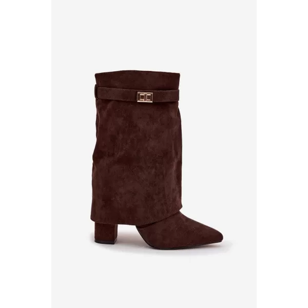  Dámské kozačky BOTO LUVIELLE 40201 BROWN 