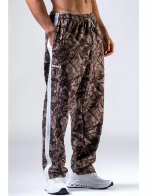 NEBBIA Relaxed fit tepláky POWER 904 LIGHT BROWN CAMO