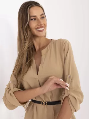 Dámské šaty ITALY MODA DHJ-SK-5766.18X CAMEL