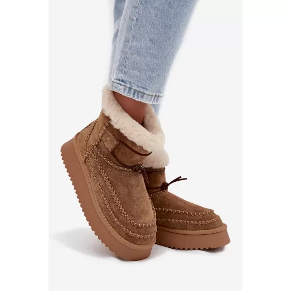  Dámské boty BIG STAR SS274373 BROWN/BEIGE 