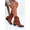 Dámské boty na podpatku BOTO SYLVETTE 39097 CAMEL