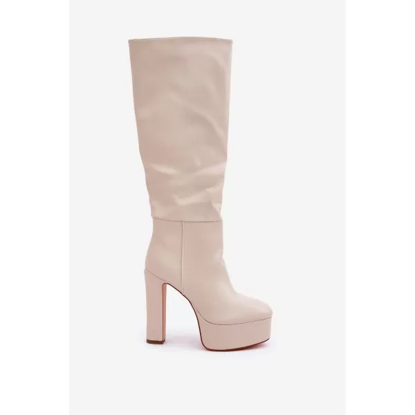  Dámské kozačky BOTO FELILORN 35100 BEIGE 