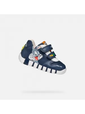 Chlapci první kroky GEOX IUPIDOO B6555B011BCC4343 TMAVĚ MODRÁ