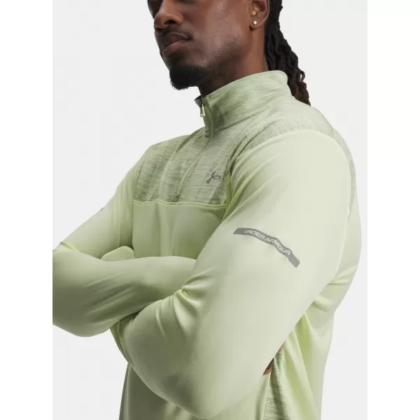  Pánské triko UNDER ARMOUR UA TECH UTILITY 1/4 ZIP 6004963-391 ZELENÁ 