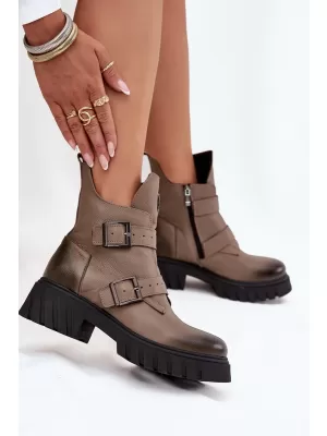 Dámské boty ZAZOO 60482 BEIGE