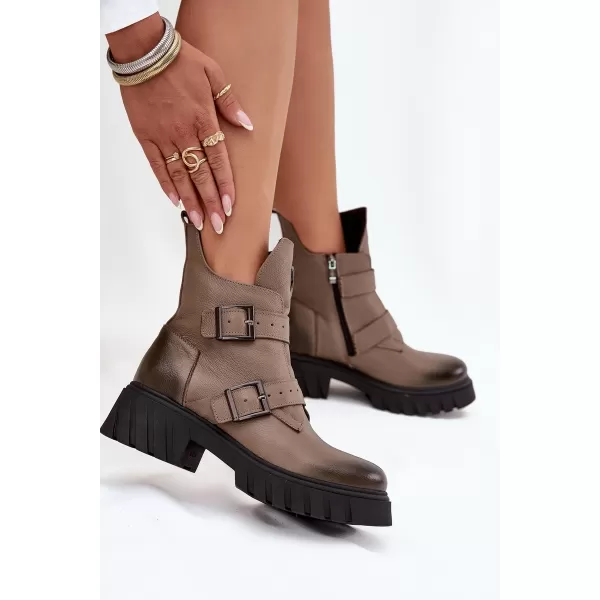  Dámské boty ZAZOO 60482 BEIGE 