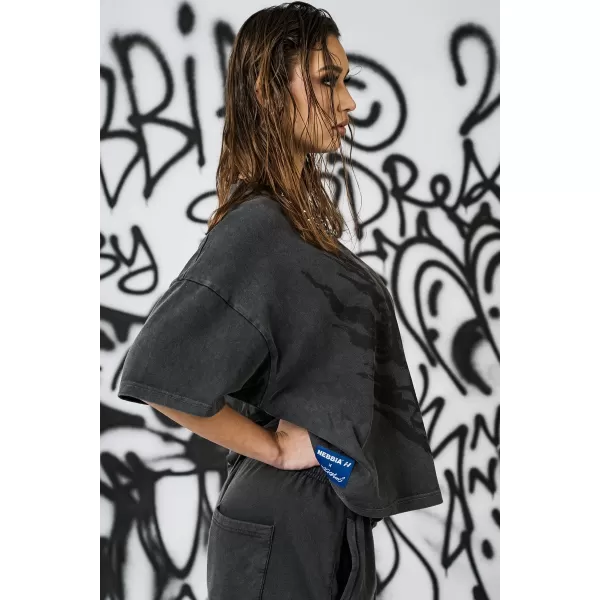  Dámské oversized triko NEBBIA x Sexsdreams 814 BLACK 