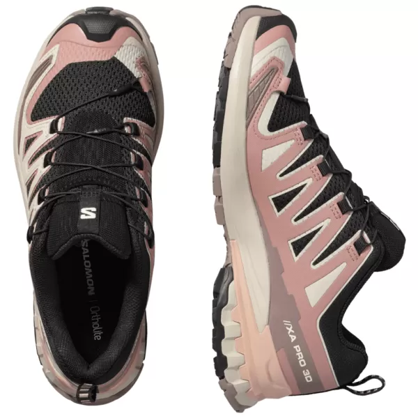  Dámské boty SALOMON XA PRO 3D V9 W L47882800 BLACK/BURLWOOD/MAHOGANY ROSE 