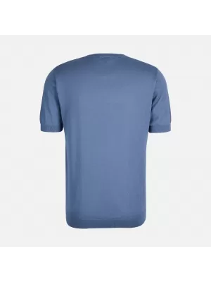 Pánské triko GEOX KNIT G012315 MODRÁ