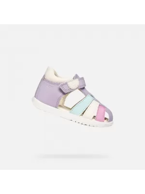 Dívčí sandály GEOX SANDAL MACCHIA B254WB08502C8888 FIALOVÁ