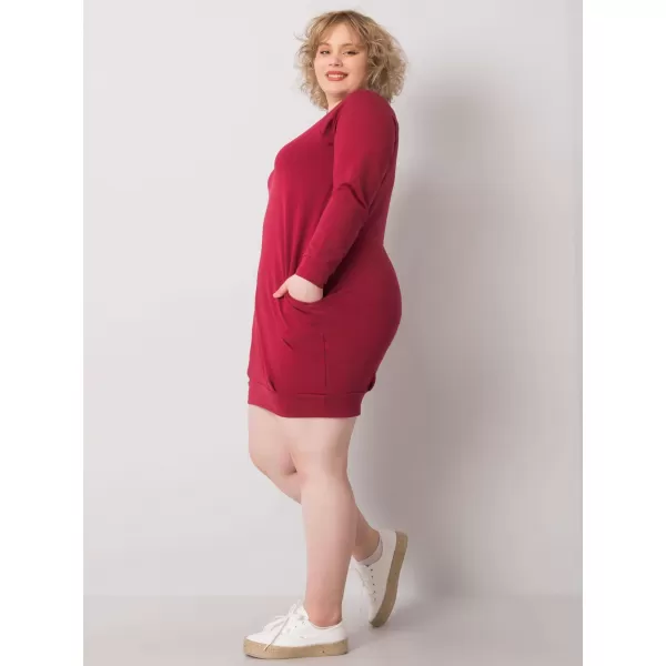  Dámské šaty BASIC FEEL GOOD RV-SK-6296.99 BURGUNDY 