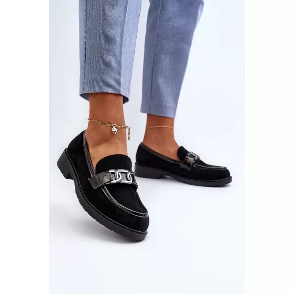  Dámské mokasíny S.BARSKI HY350A BLACK 