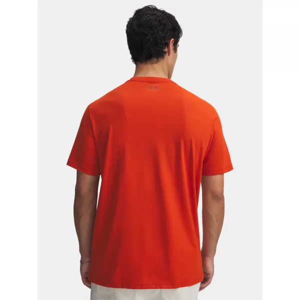  Pánské triko UNDER ARMOUR UA M SPORTSTYLE LC SS 1326799-842 ORANŽOVÁ 
