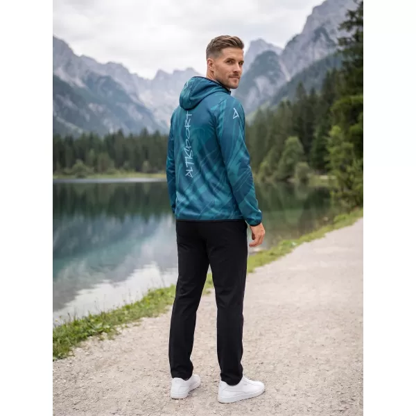  Pánská softshellová bunda premium ALTISPORT VOJ/ALM072JACK01 PETROLEJOVÁ 