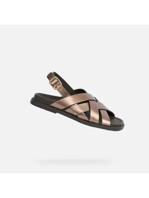 Dámské sandály GEOX ADELASH G012818 HNĚDÁ