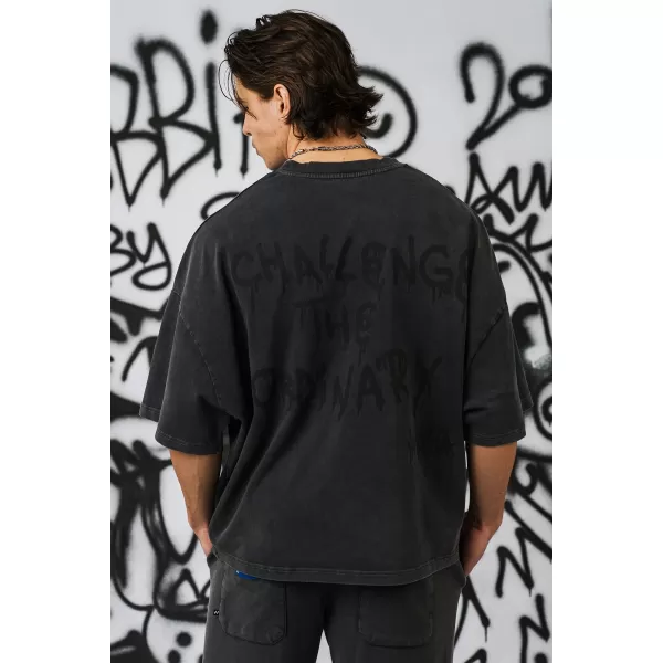  Pánské oversized triko NEBBIA x Sexsdreams 809 BLACK 