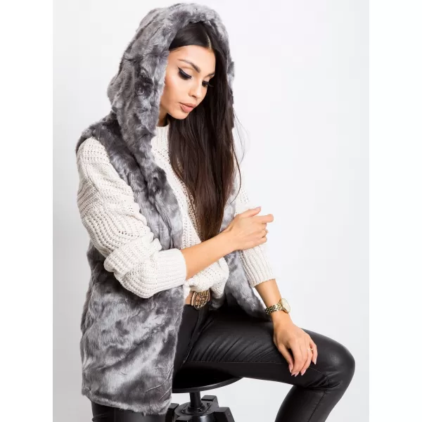  Dámská vesta WOOL FASHION ITALIA AT-KZ-05201.95P GRAY 