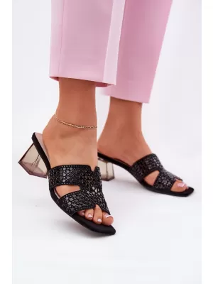 Dámské pantofle VINCEZA 62230 BLACK